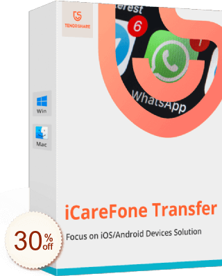 Tenorshare iCareFone Transfer Code coupon de réduction