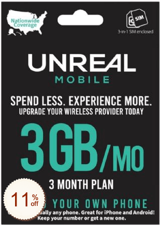 UNREAL Mobile Code coupon de réduction