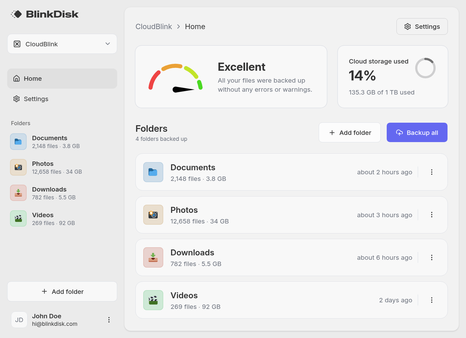 BlinkDisk Screenshot