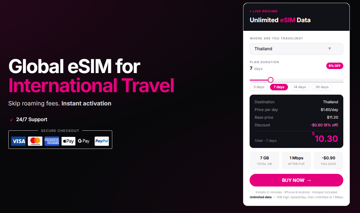 Revo eSIM Screenshot