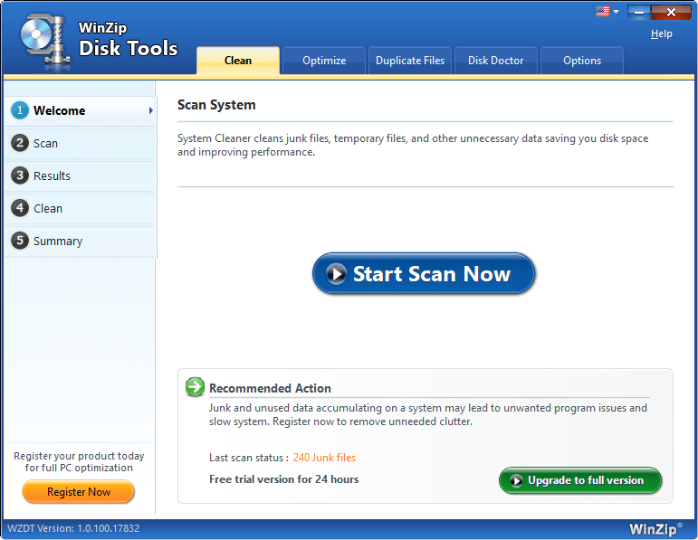 WinZip Disk Tools Screenshot