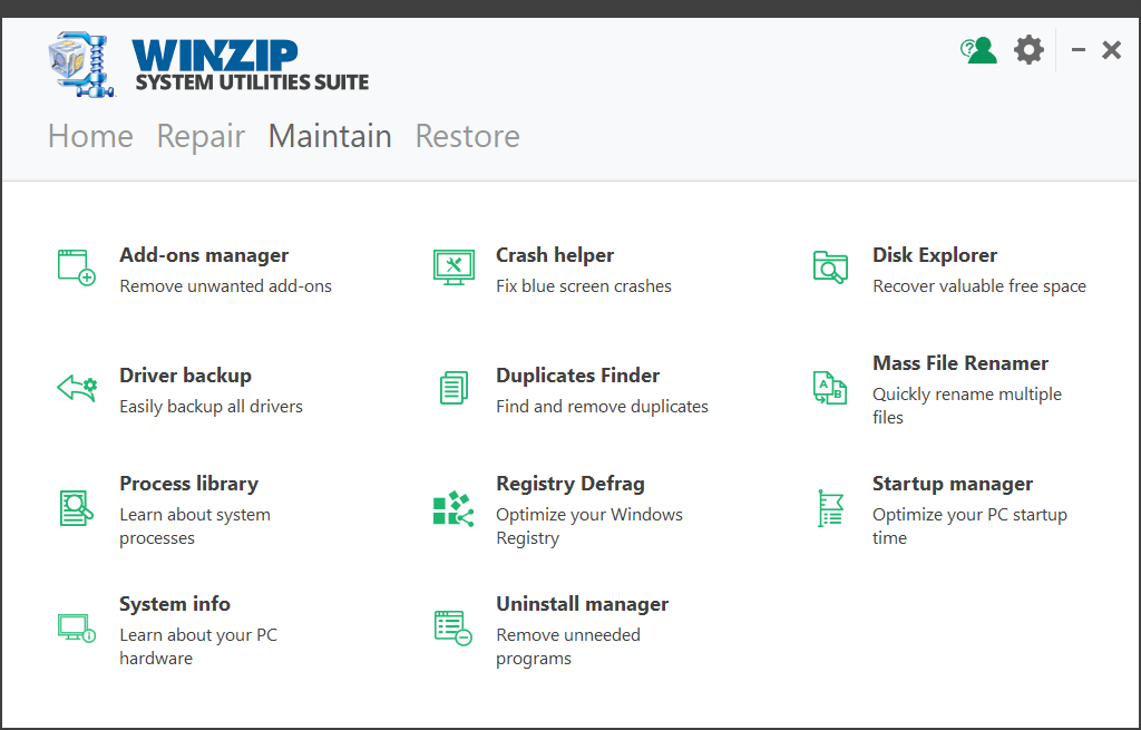 WinZip System Utilities Suite 3.19.0.80 free download